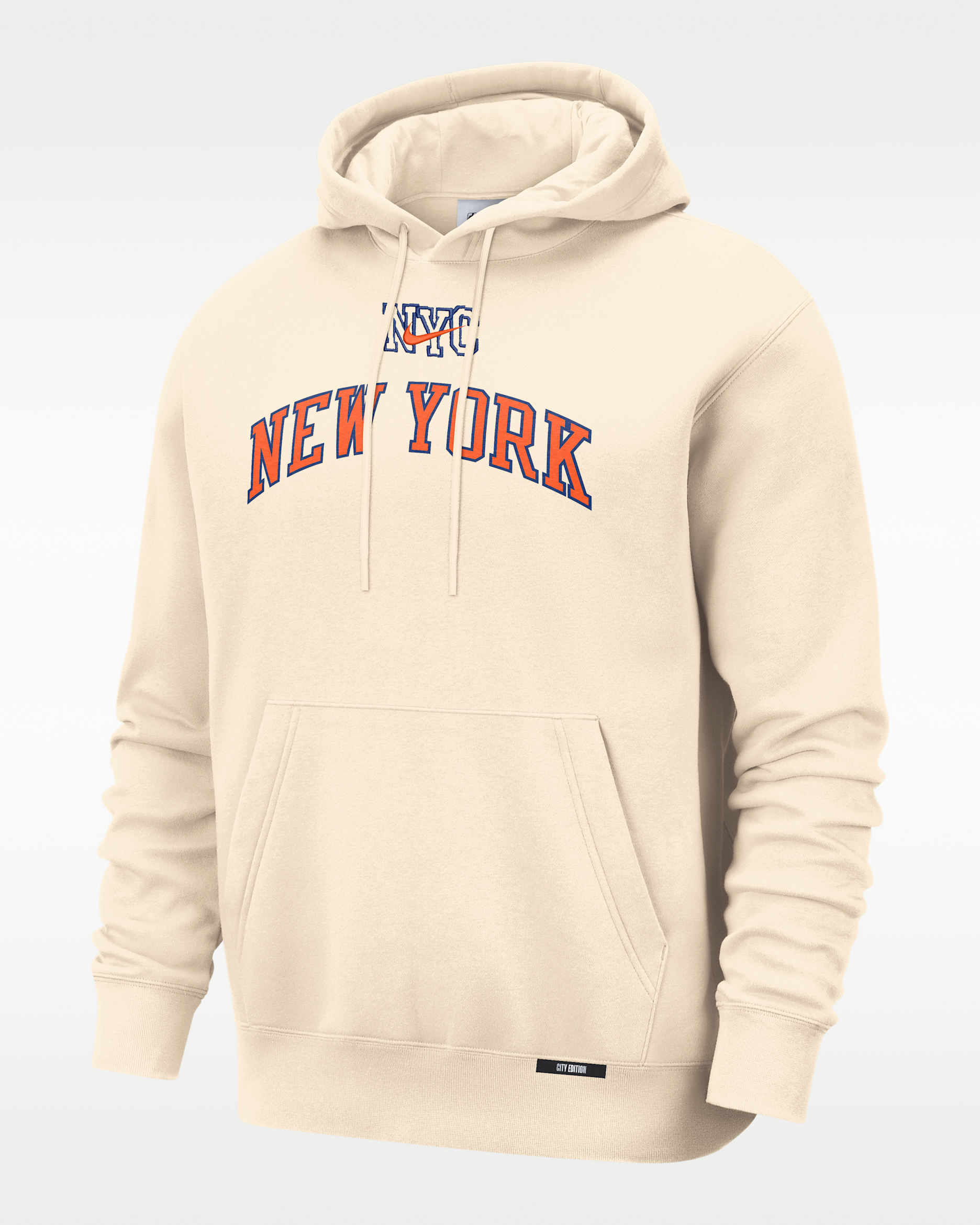 New York Knicks City Edition Men's Nike Basketball Club Pull-Over